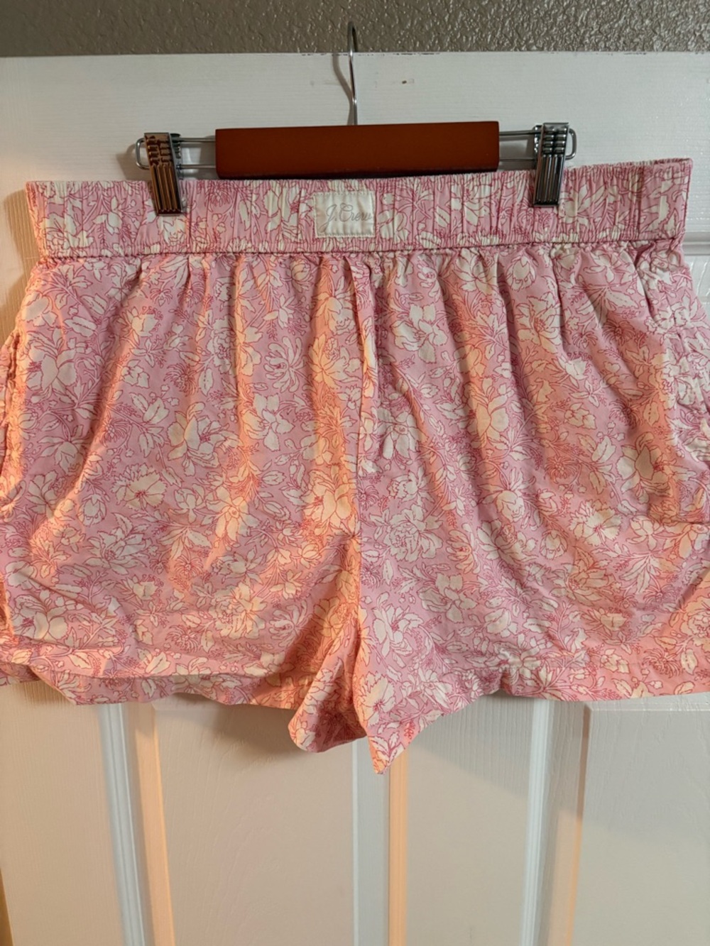 J. Crew Pink & Cream Floral Pajama Shorts